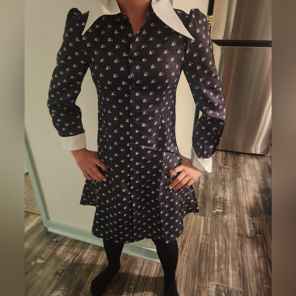 Kids L/XL Wednesday dress Halloween costume